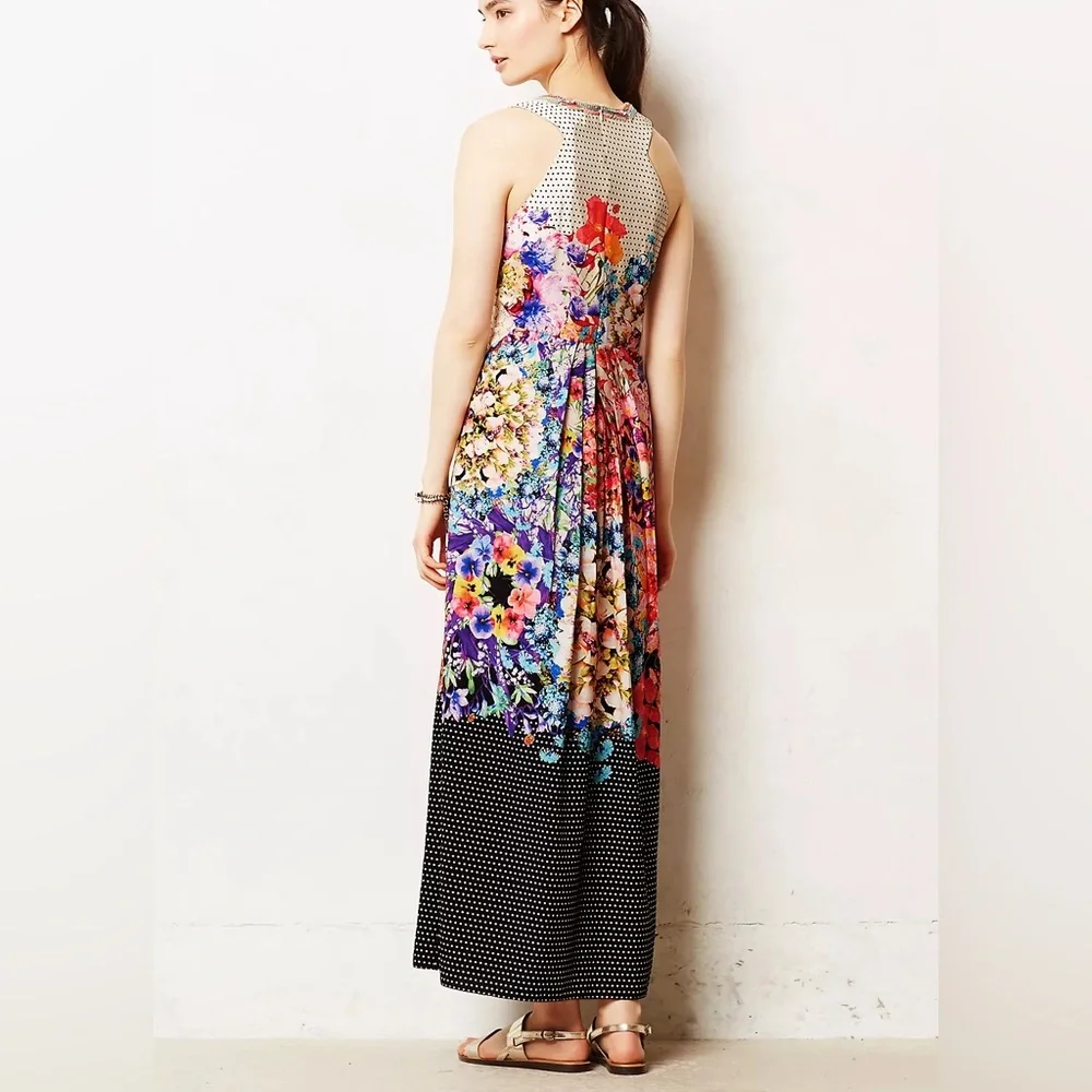 Rhinestone accented Arnala Maxi Dress Ranna Gill for Anthropologie 10 - Picture 2 of 6